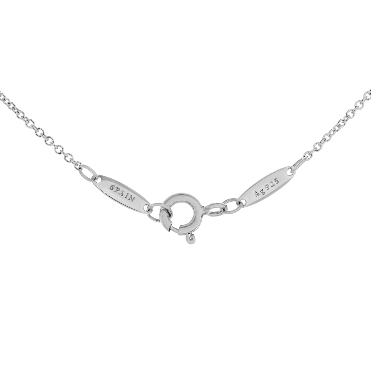 Exclusive Tiffany & Co. Sterling Silver Diamonds by the Yard Single Diamond Pendant — Top View