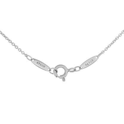 Exclusive Tiffany & Co. Sterling Silver Diamonds by the Yard Single Diamond Pendant — Top View