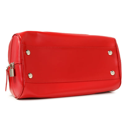 Exclusive Louis Vuitton Rouge Epi Bowling Montaigne PM — Back View
