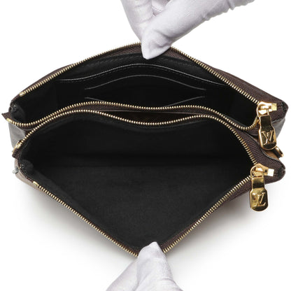 Exclusive Louis Vuitton Reverse Monogram Giant Double Zip Pochette — Top View