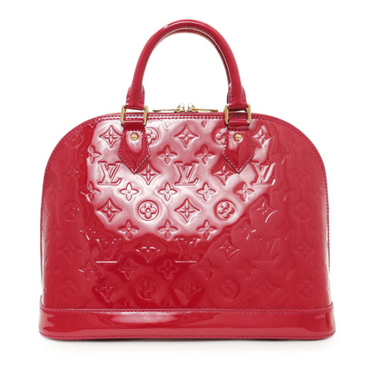 Exclusive Louis Vuitton Pomme D'Amour Vernis Alma PM — Front View