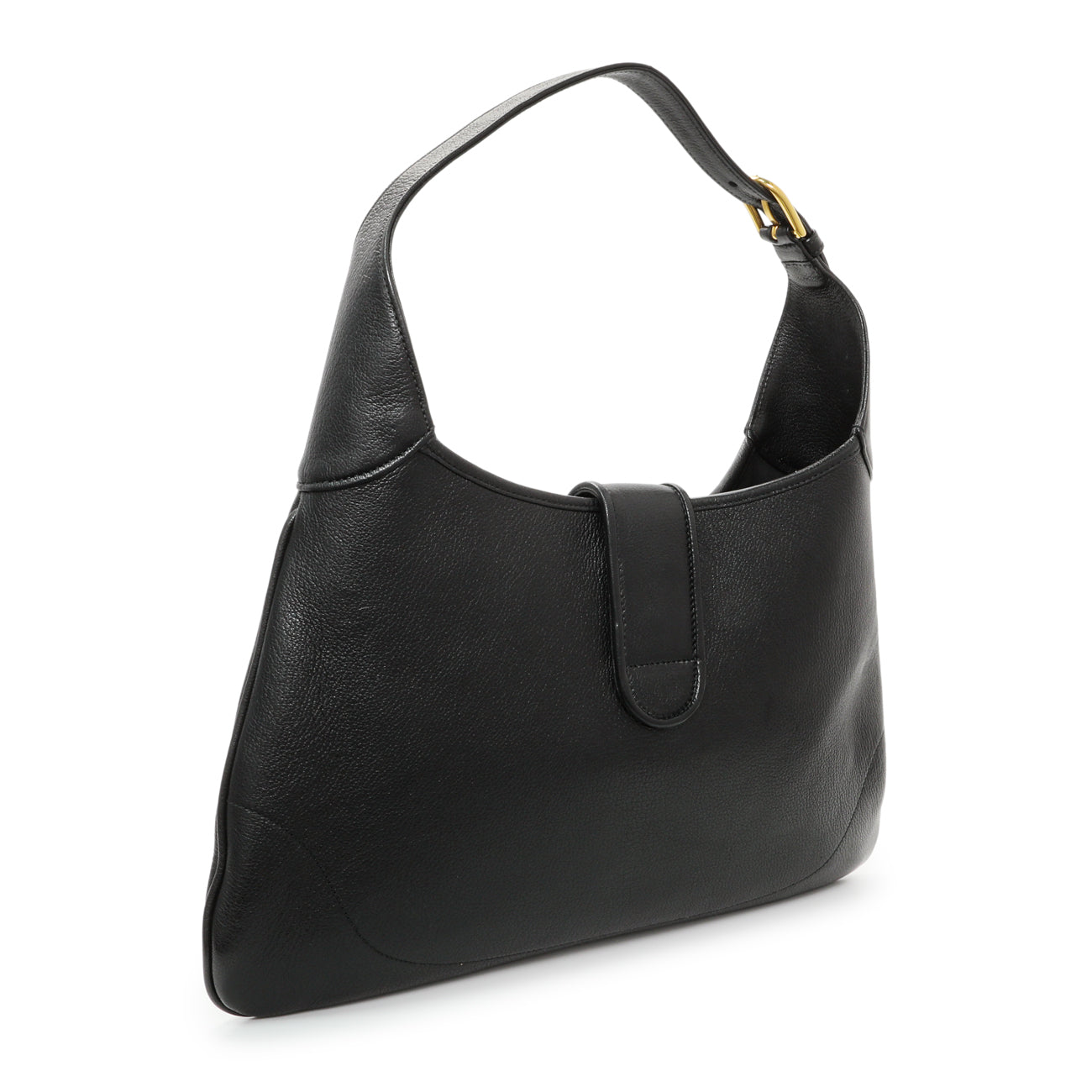Exclusive Gucci Black Goatskin Medium Aphrodite Shoulder Bag — Side View