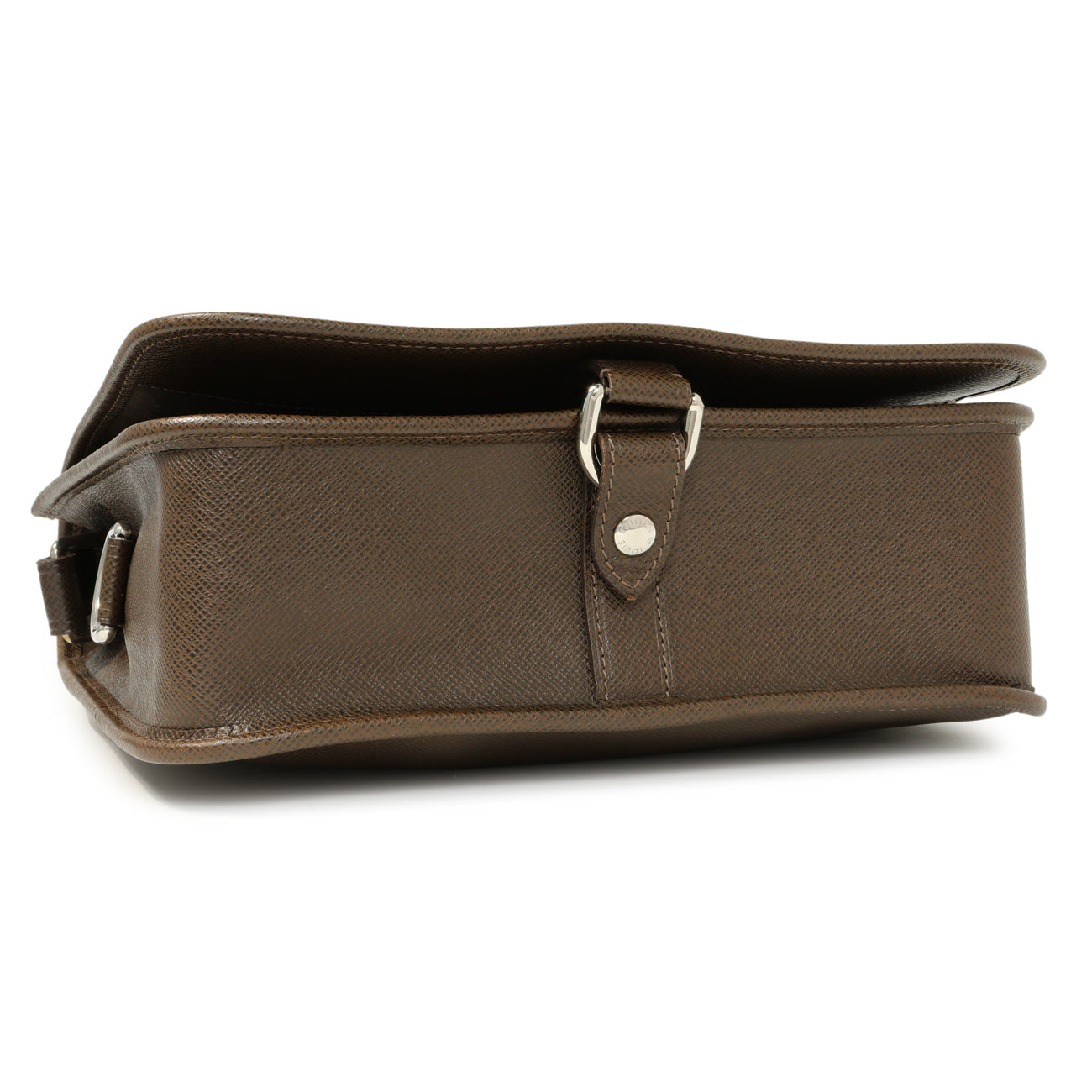 Exclusive Louis Vuitton Brown Taiga Andrei Messenger — Back View