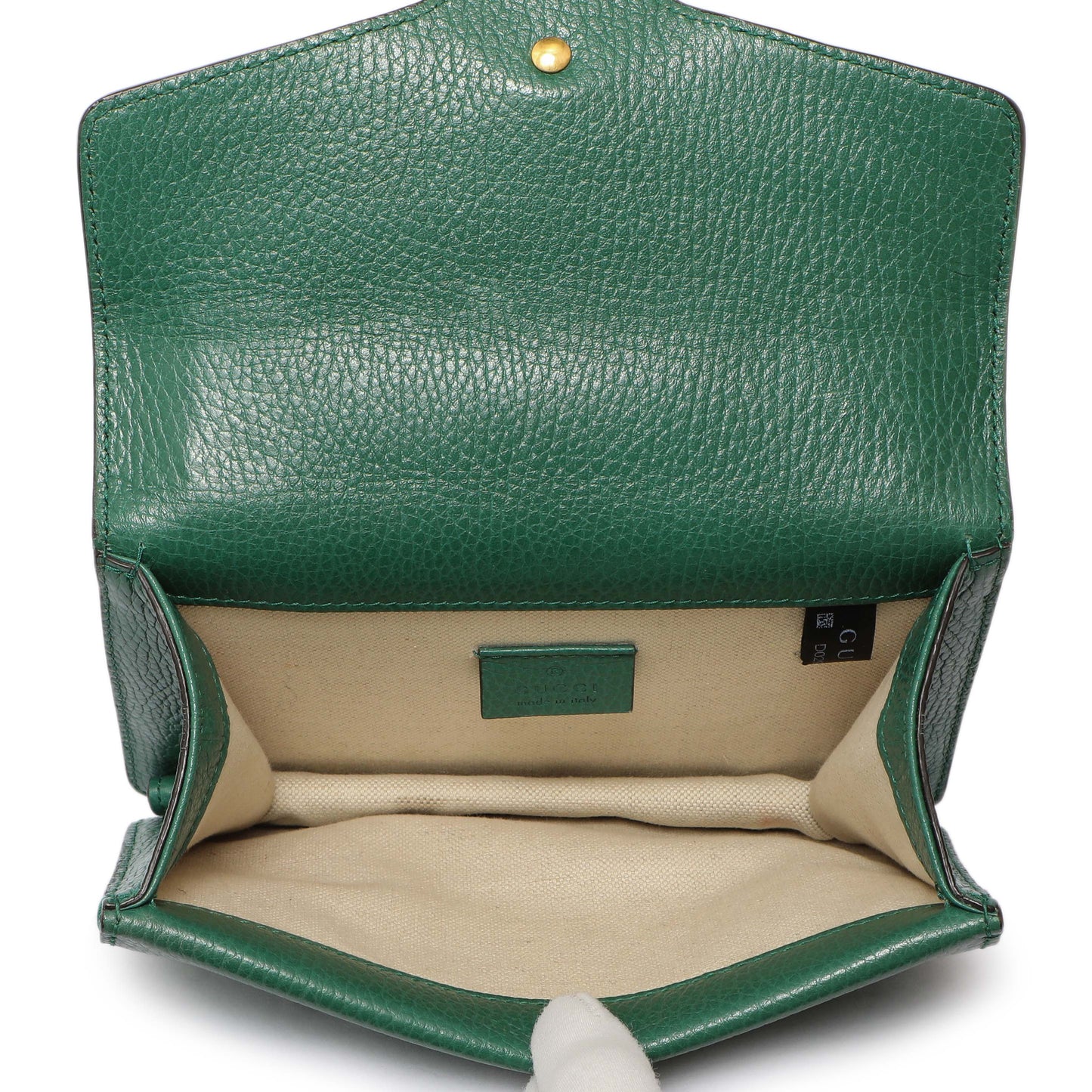 Exclusive Gucci Emerald Calfskin Mini Dionysus Shoulder Bag — Detail View