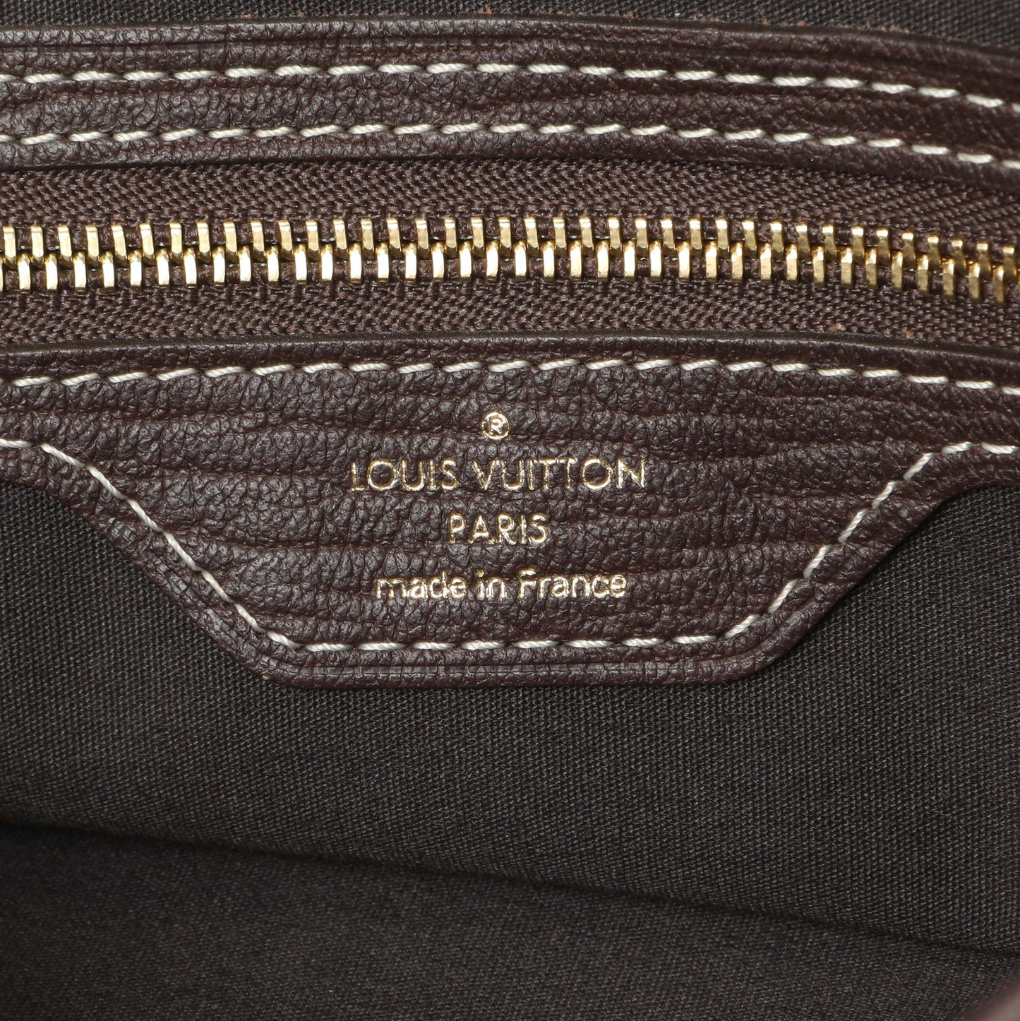 Exclusive Louis Vuitton Ebene Mini Lin Petit Bucket — Top View