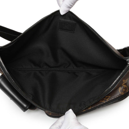 Exclusive Louis Vuitton Monogram Macassar Christopher Bumbag — Top View