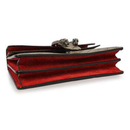 Exclusive Gucci Red GG Supreme Monogram Small Dionysus Shoulder Bag — Top View