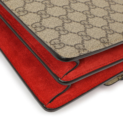 Exclusive Gucci Red GG Supreme Monogram Small Dionysus Shoulder Bag — Alternate View 8