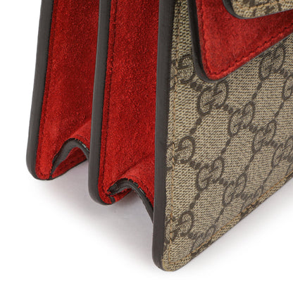 Exclusive Gucci Red GG Supreme Monogram Small Dionysus Shoulder Bag — Alternate View 9
