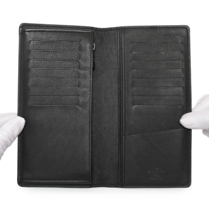 Exclusive Louis Vuitton Black Monogram Shadow Brazza Wallet — Alternate View 12