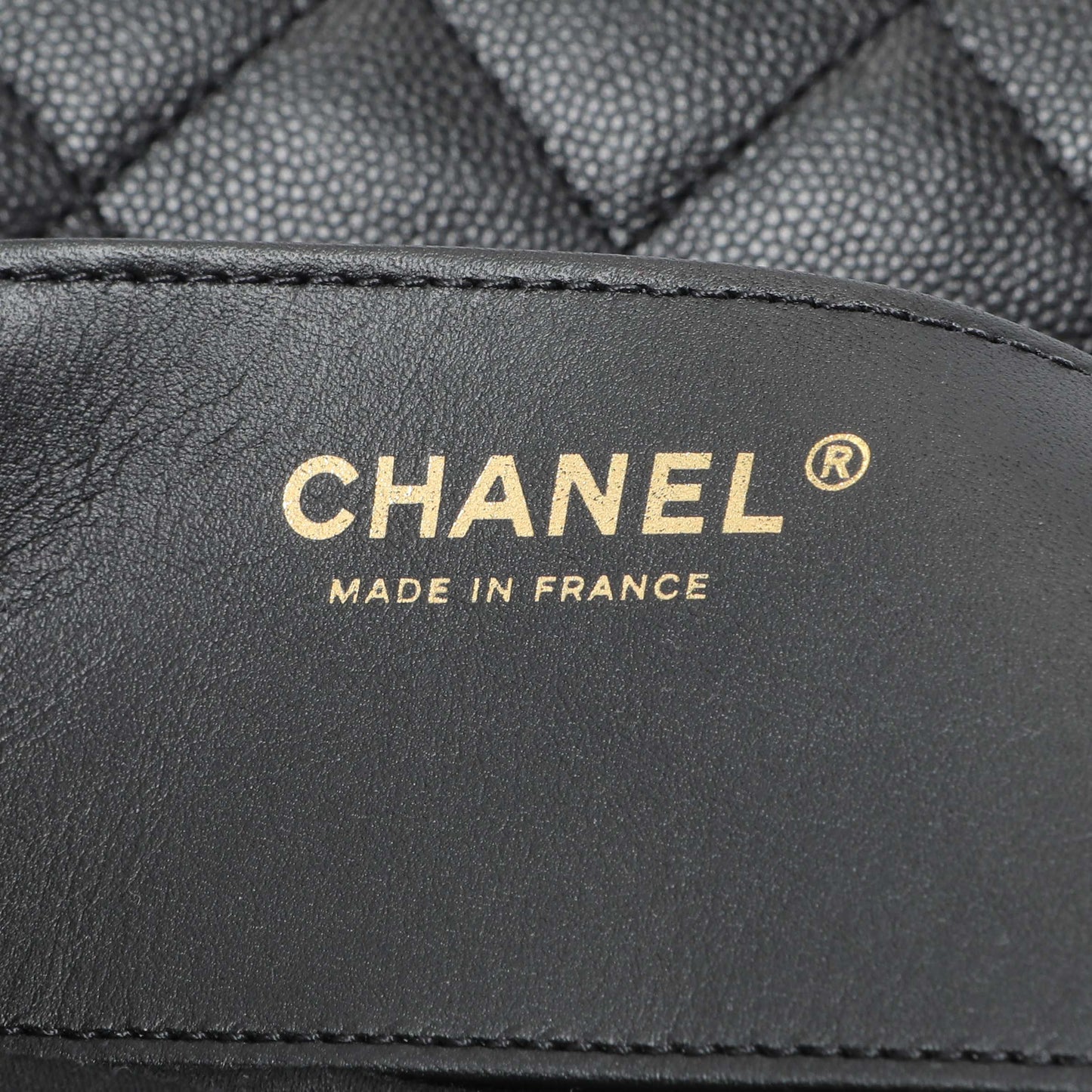 Exclusive Chanel Caviar Quilted Small Chanel 25 Handbag — Detail View