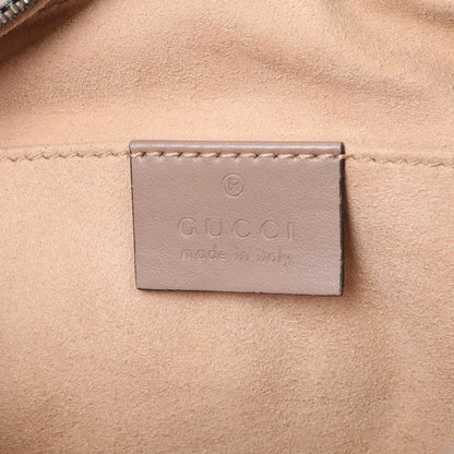 Exclusive Gucci Porcelain Rose Calfskin Matelasse Small GG Marmont Chain Shoulder Bag — Detail View