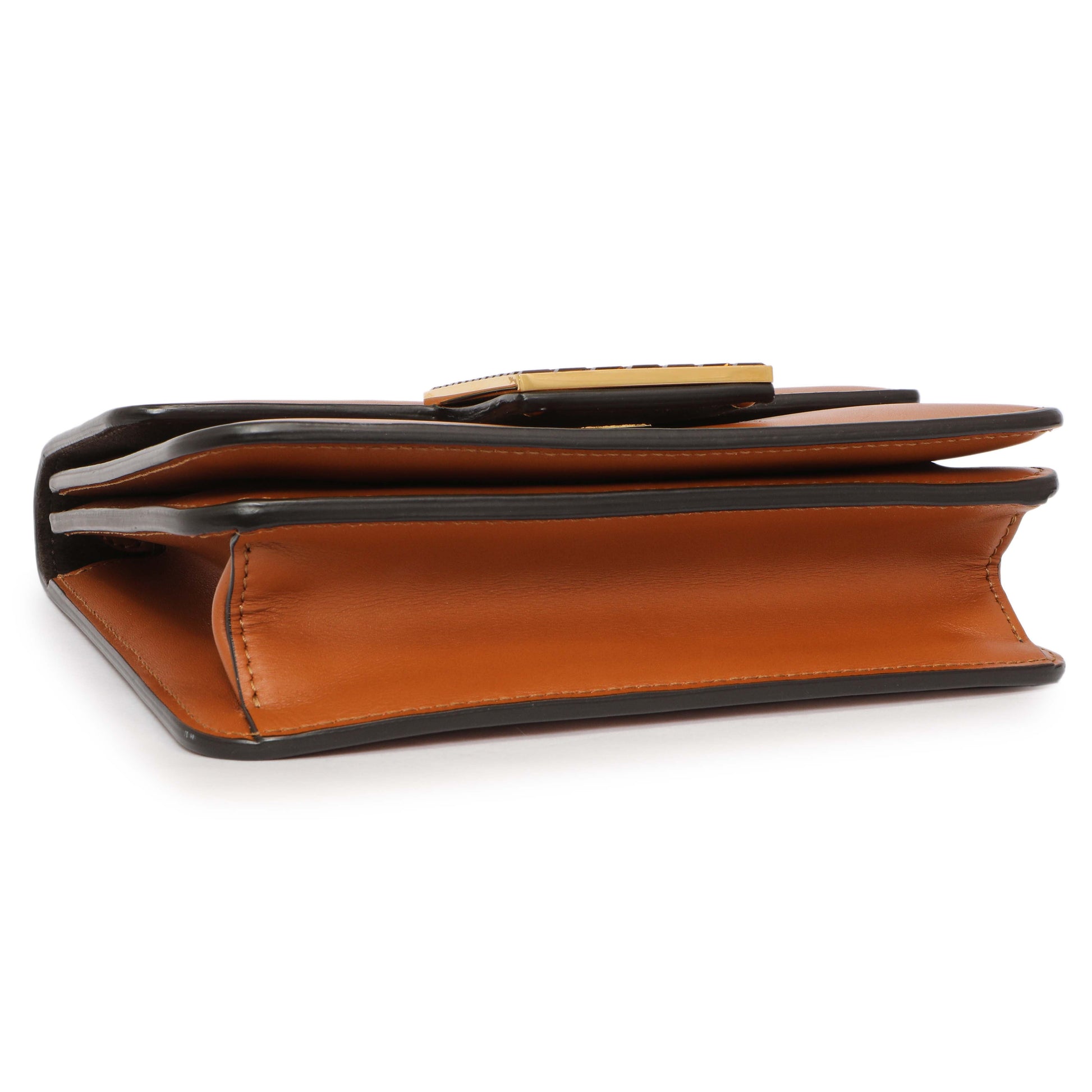 Exclusive Fendi Vitello King Crystal Fab Crossbody Bag — Back View