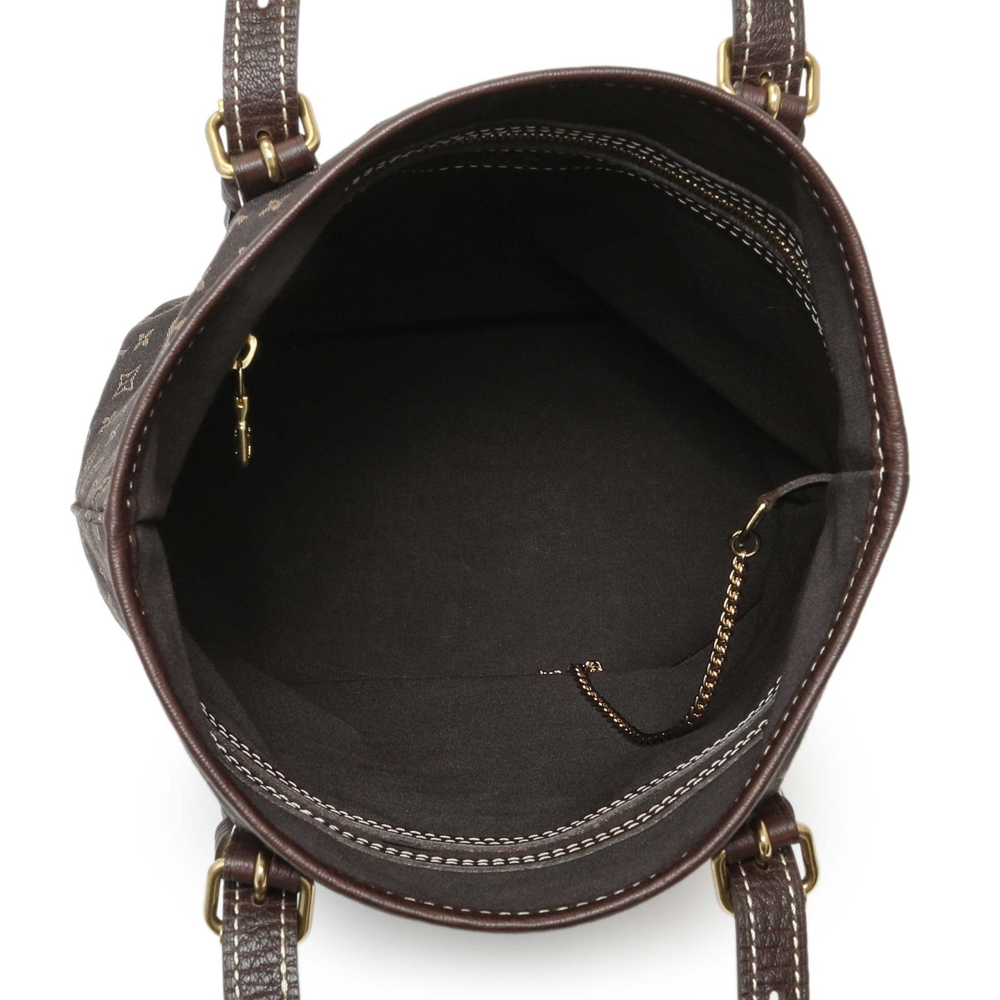 Exclusive Louis Vuitton Ebene Mini Lin Petit Bucket — Detail View