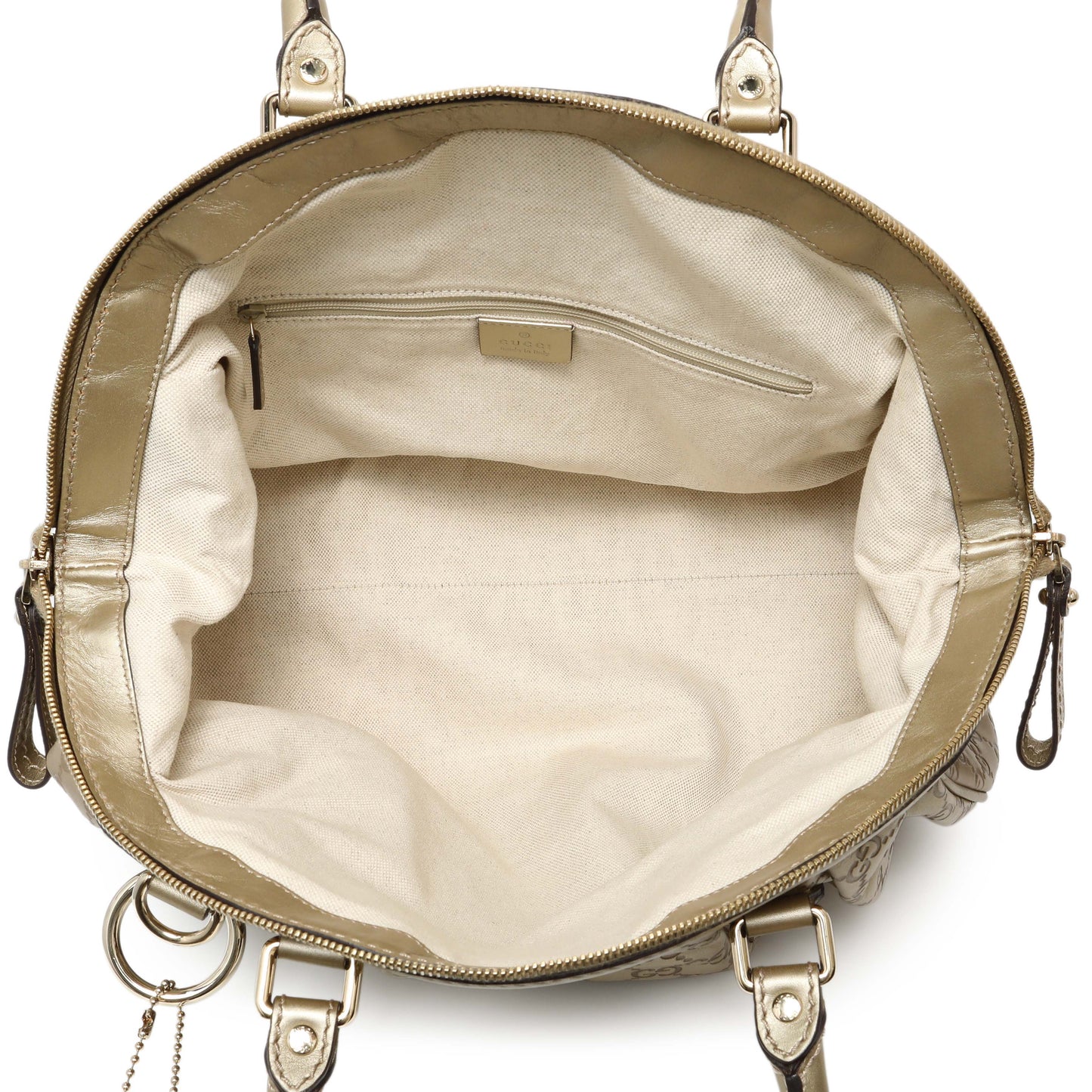 Exclusive Gucci Gold Guccissima Sukey Boston Bag — Alternate View 8