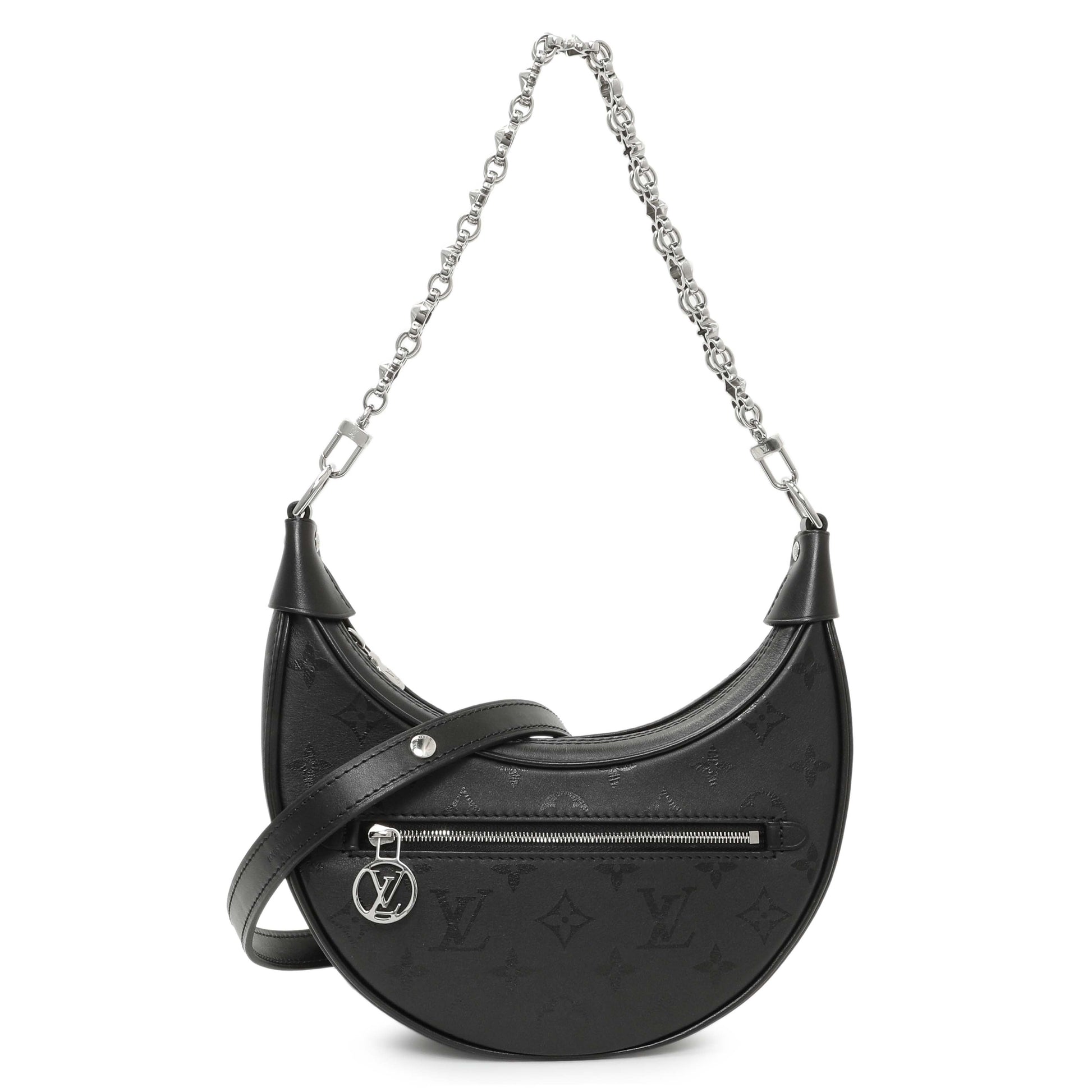 Exclusive Louis Vuitton Black Monogram Calfskin Loop H27 — Front View