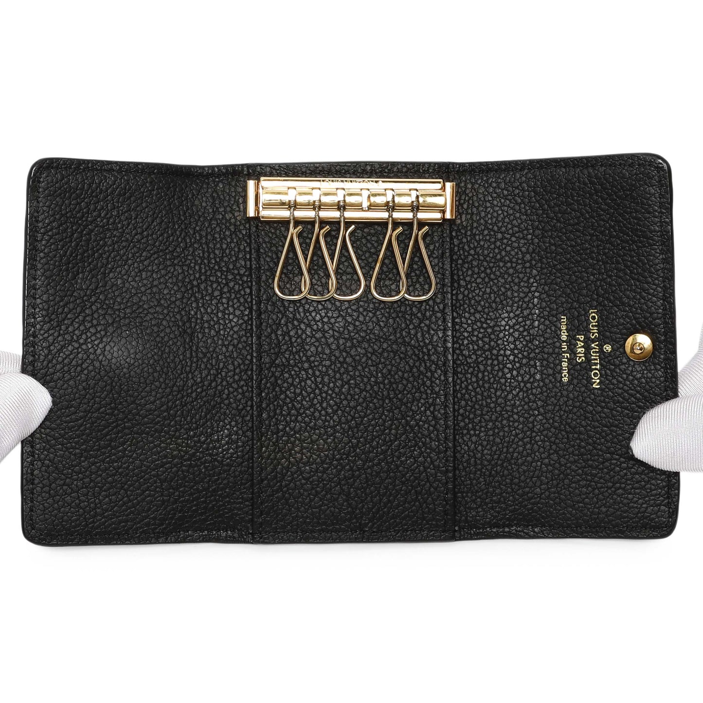 Exclusive Louis Vuitton Black Empreinte Multicles 6 Key Holder — Alternate View 12