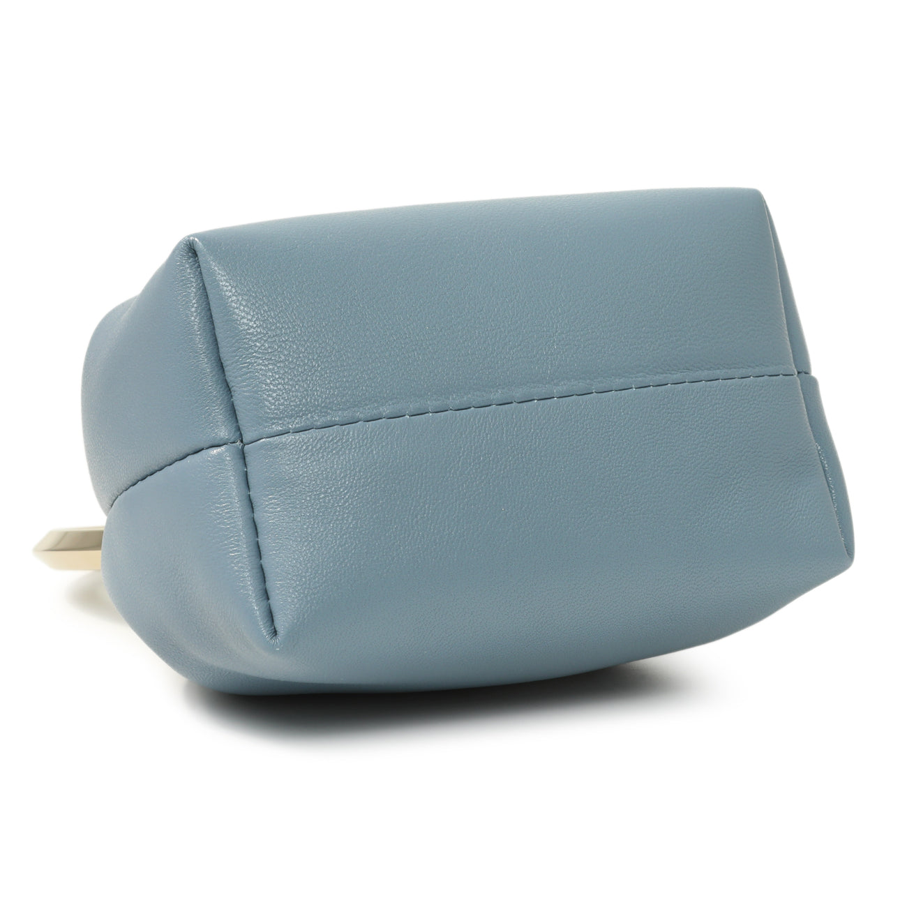 Exclusive Jimmy Choo Blue Lambskin Micro Bon Bon Bag — Top View