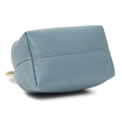 Exclusive Jimmy Choo Blue Lambskin Micro Bon Bon Bag — Top View