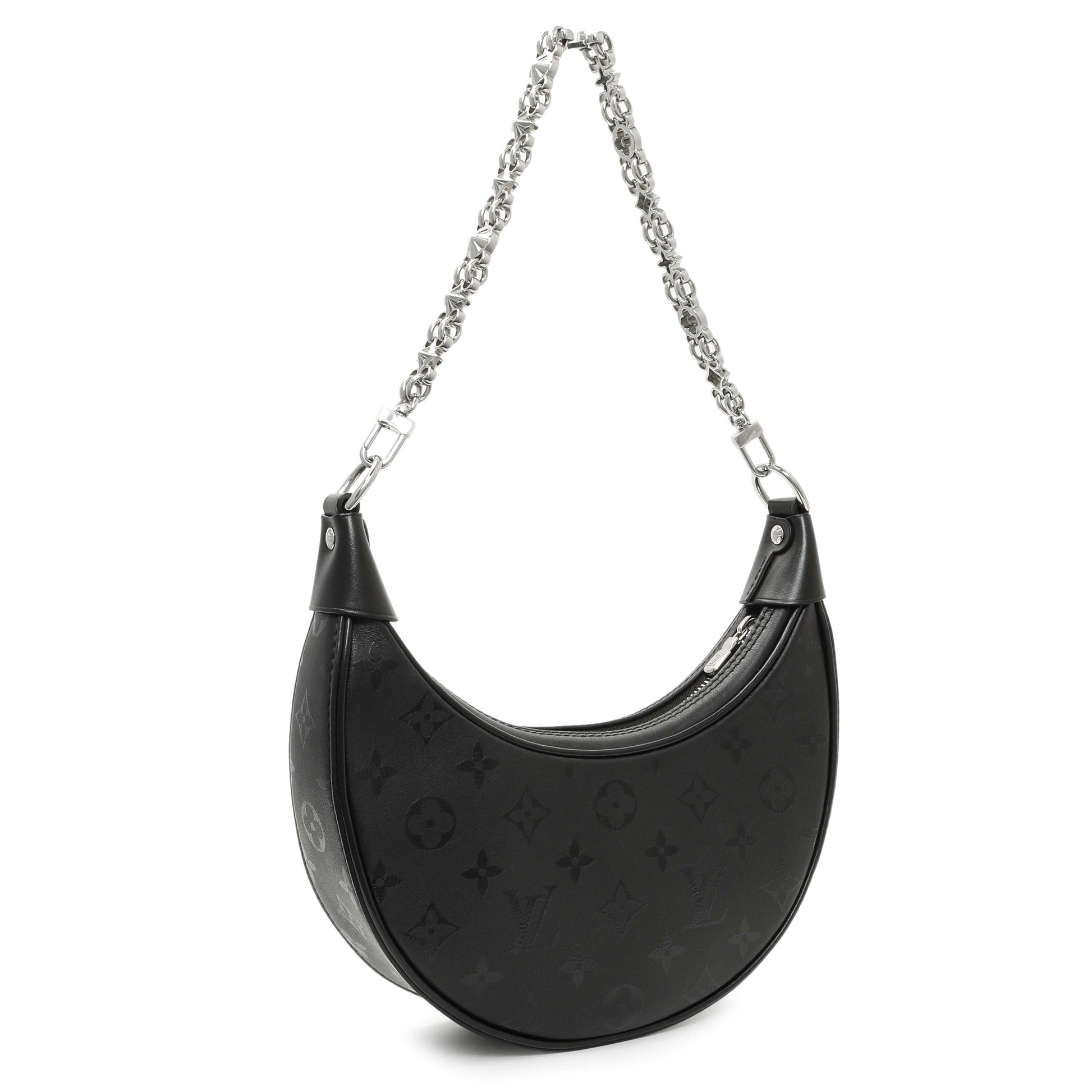 Exclusive Louis Vuitton Black Monogram Calfskin Loop H27 — Side View