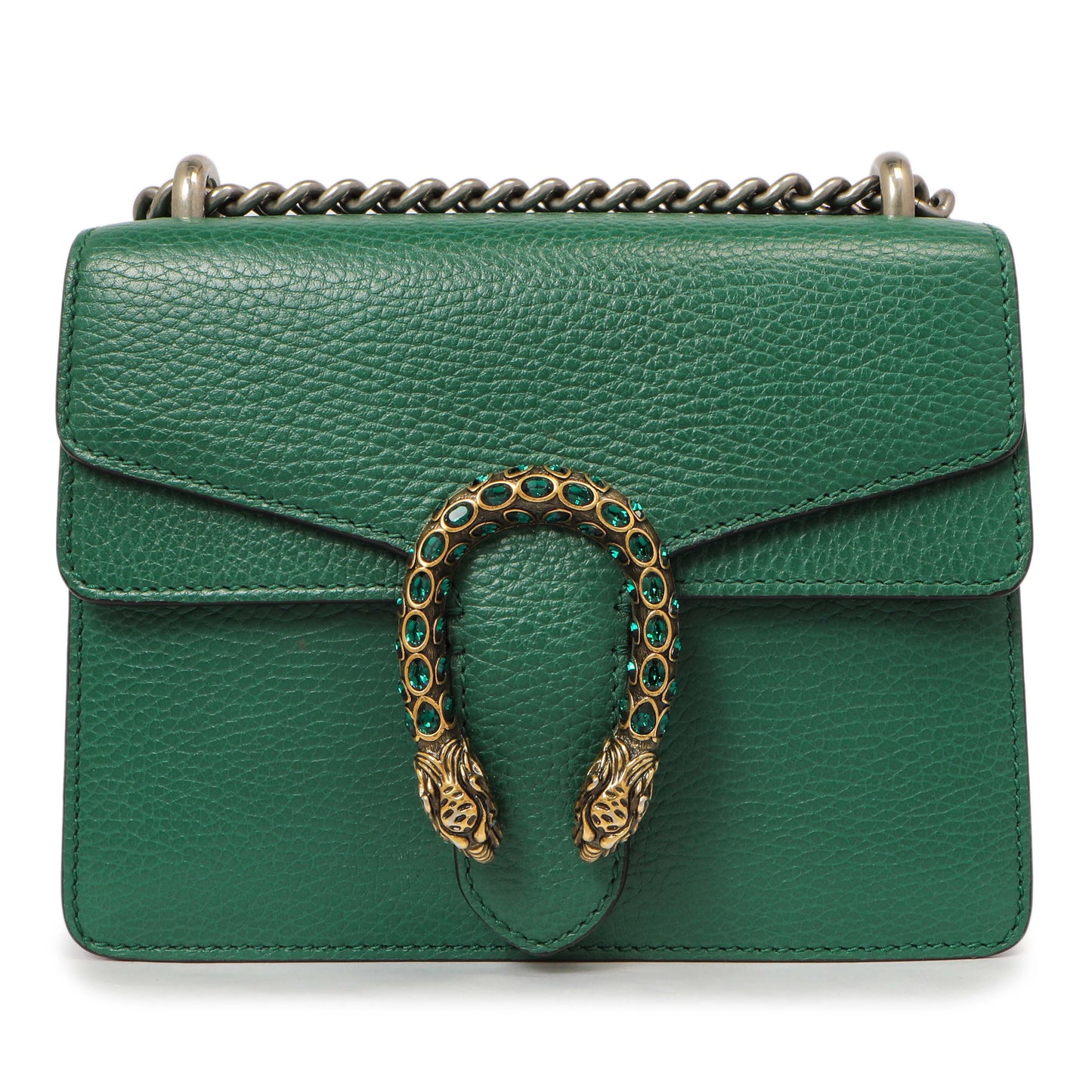 Exclusive Gucci Emerald Calfskin Mini Dionysus Shoulder Bag — Side View