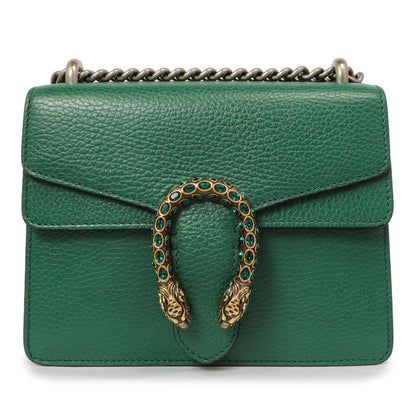 Exclusive Gucci Emerald Calfskin Mini Dionysus Shoulder Bag — Side View