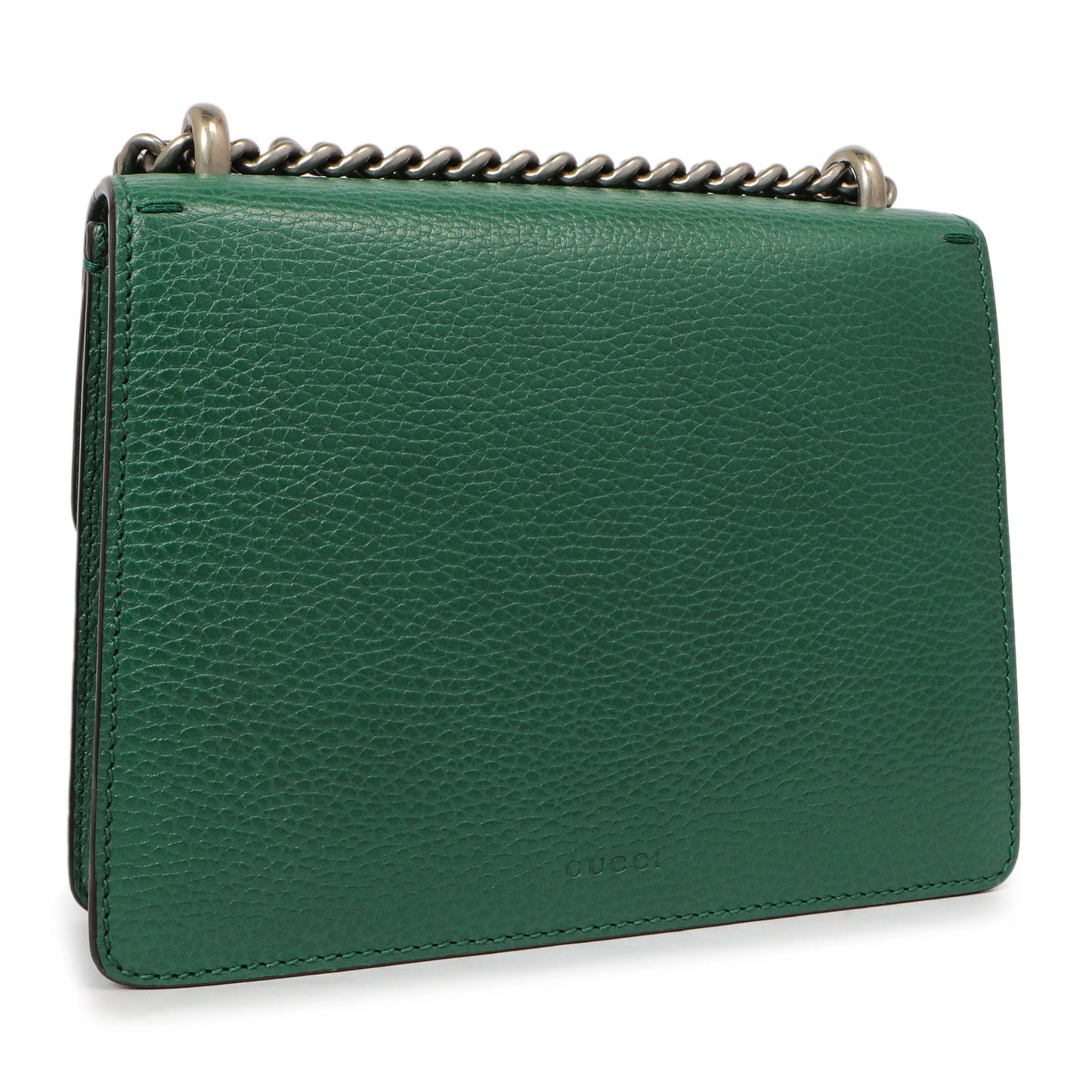Exclusive Gucci Emerald Calfskin Mini Dionysus Shoulder Bag — Back View