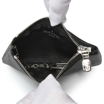 Exclusive Louis Vuitton Damier Graphite Key Pouch — Top View