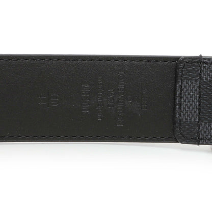 Exclusive Louis Vuitton Damier Graphite Pont Neuf 35mm Belt — Back View
