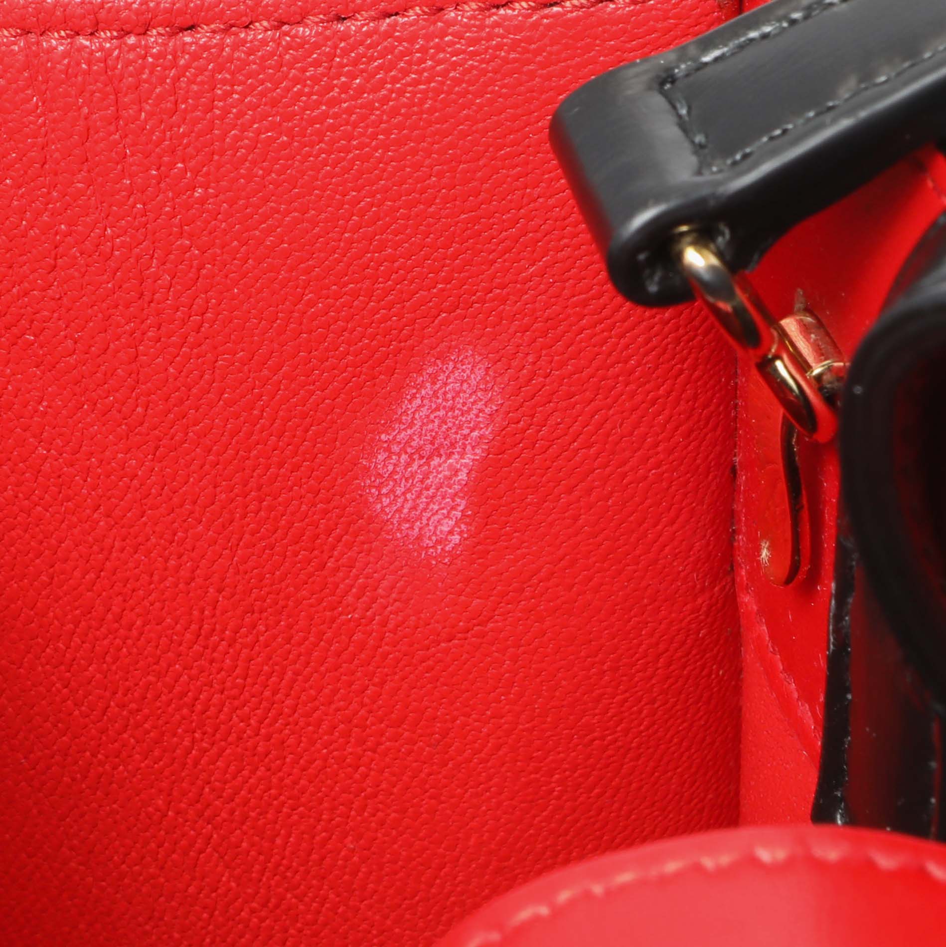 Exclusive Salvatore Ferragamo Black Calfskin Mini Tote — Alternate View 7