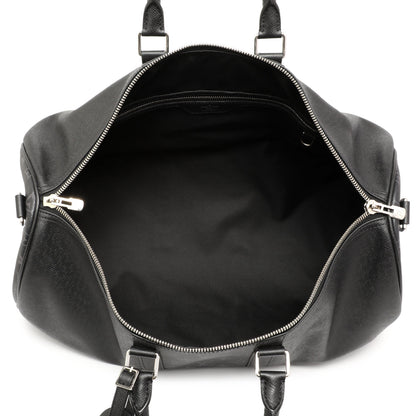 Exclusive Louis Vuitton Black Taigarama Keepall Bandouliere 50 — Alternate View 8
