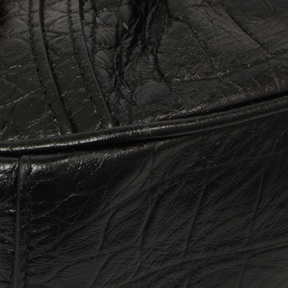Exclusive Balenciaga Black Crocodile Embossed Le Cagole Shoulder Bag XS — Alternate View 9