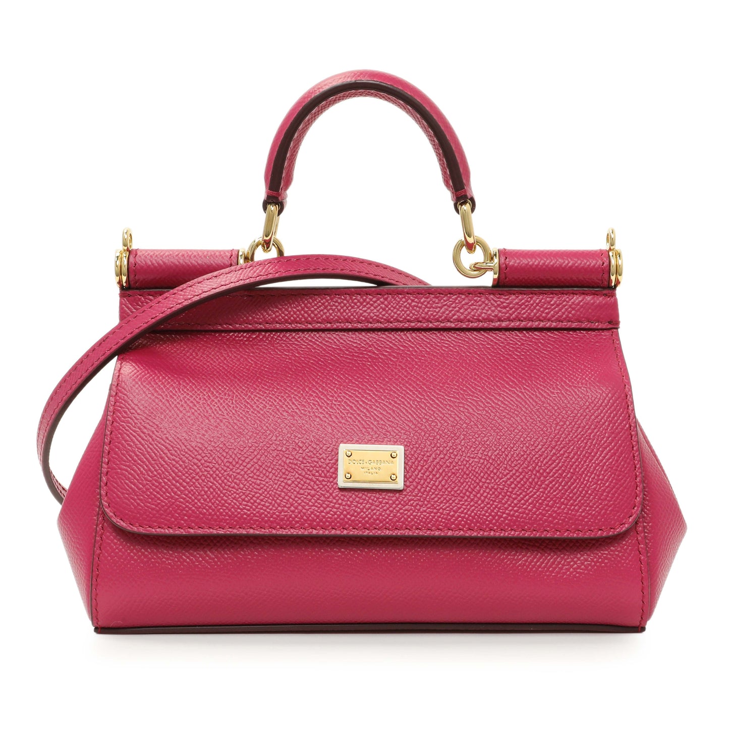 Exclusive Dolce & Gabbana Fuchsia Dauphine Mini Miss Sicily Bag — Front View