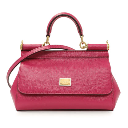 Exclusive Dolce & Gabbana Fuchsia Dauphine Mini Miss Sicily Bag — Front View