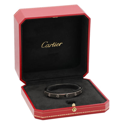Exclusive Cartier 18K White Gold Love Bracelet — Top View