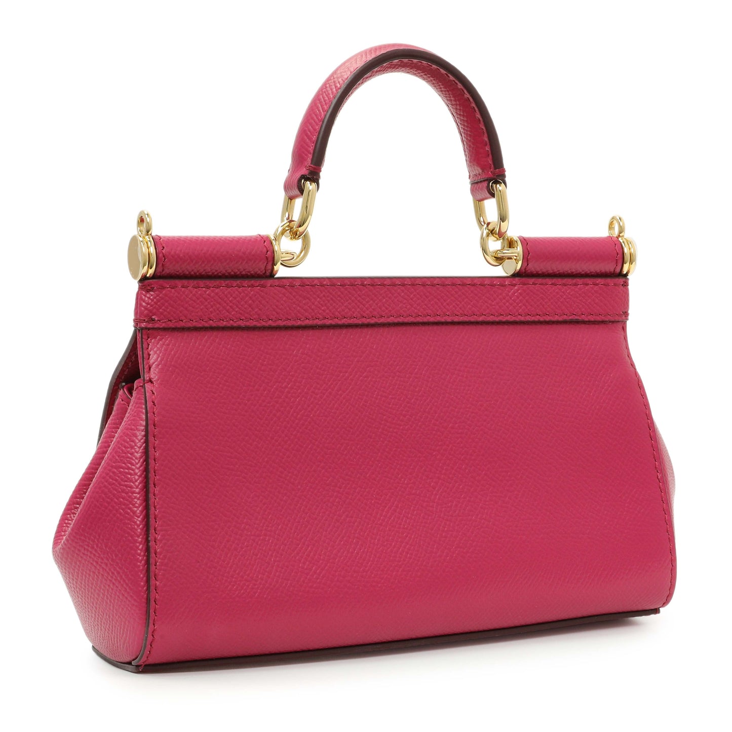 Exclusive Dolce & Gabbana Fuchsia Dauphine Mini Miss Sicily Bag — Side View