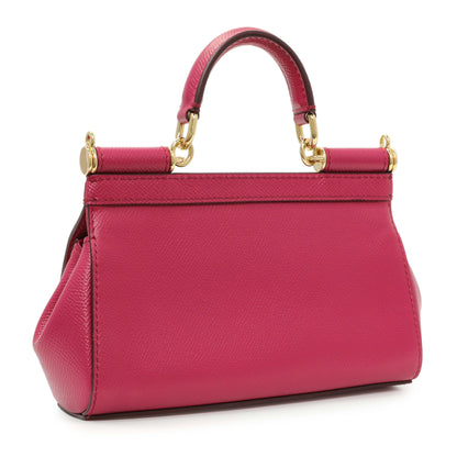 Exclusive Dolce & Gabbana Fuchsia Dauphine Mini Miss Sicily Bag — Side View