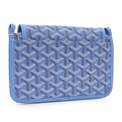 Exclusive Goyard Blue Goyardine Plumet Wallet Clutch — Side View