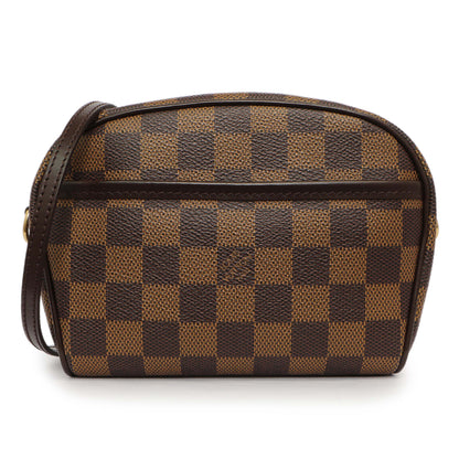 Exclusive Louis Vuitton Damier Ebene Pochette Ipanema — Front View