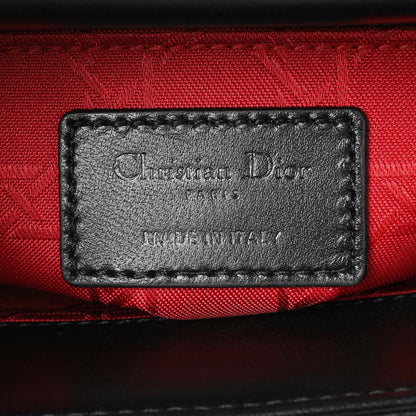 Exclusive Christian Dior Black Lambskin Cannage Small My ABCDior Lady Dior — Detail View