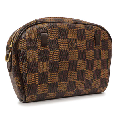 Exclusive Louis Vuitton Damier Ebene Pochette Ipanema — Side View