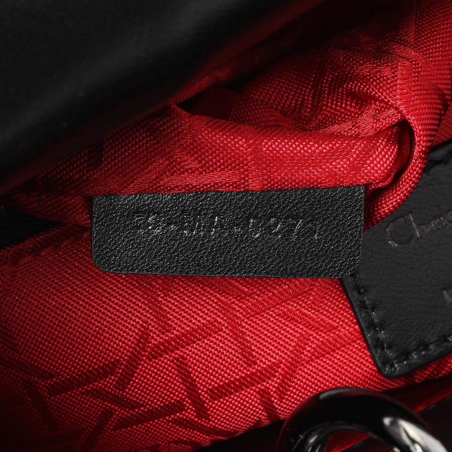 Exclusive Christian Dior Black Lambskin Cannage Small My ABCDior Lady Dior — Lifestyle View
