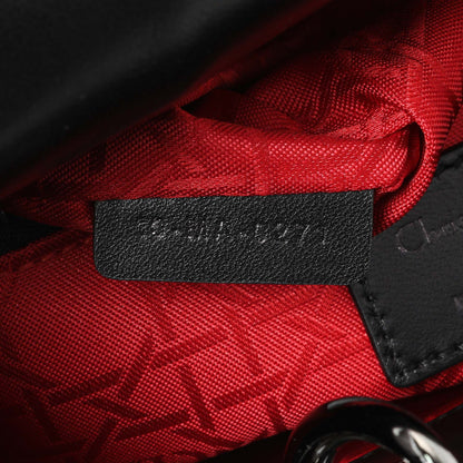 Exclusive Christian Dior Black Lambskin Cannage Small My ABCDior Lady Dior — Lifestyle View