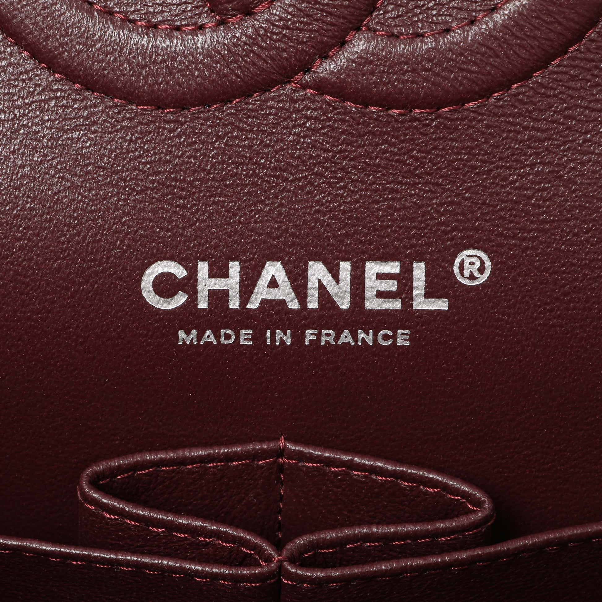 Exclusive Chanel Black Quilted Caviar Medium Classic Double Flap — Detail View