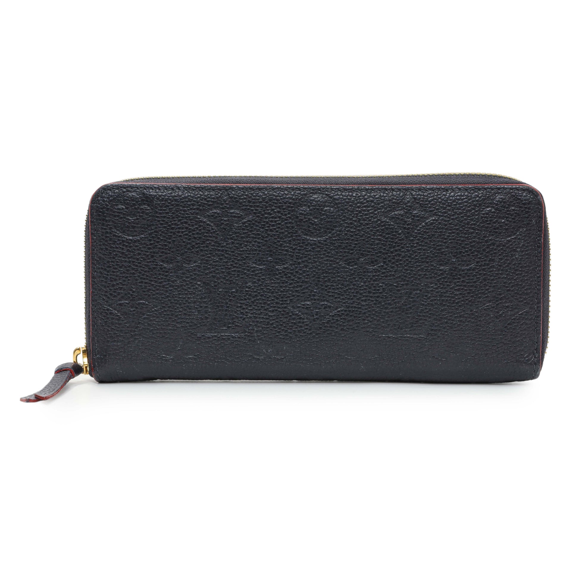 Exclusive Louis Vuitton Marine Rouge Empreinte Clemence Wallet — Front View