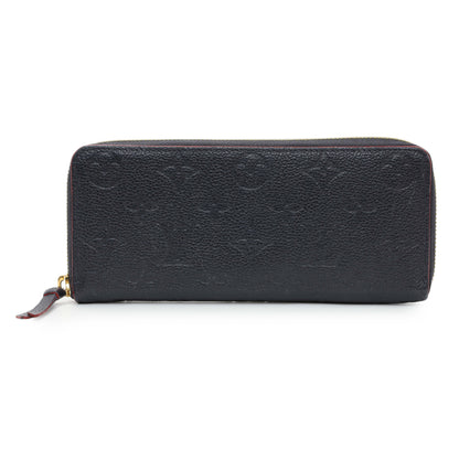Exclusive Louis Vuitton Marine Rouge Empreinte Clemence Wallet — Front View