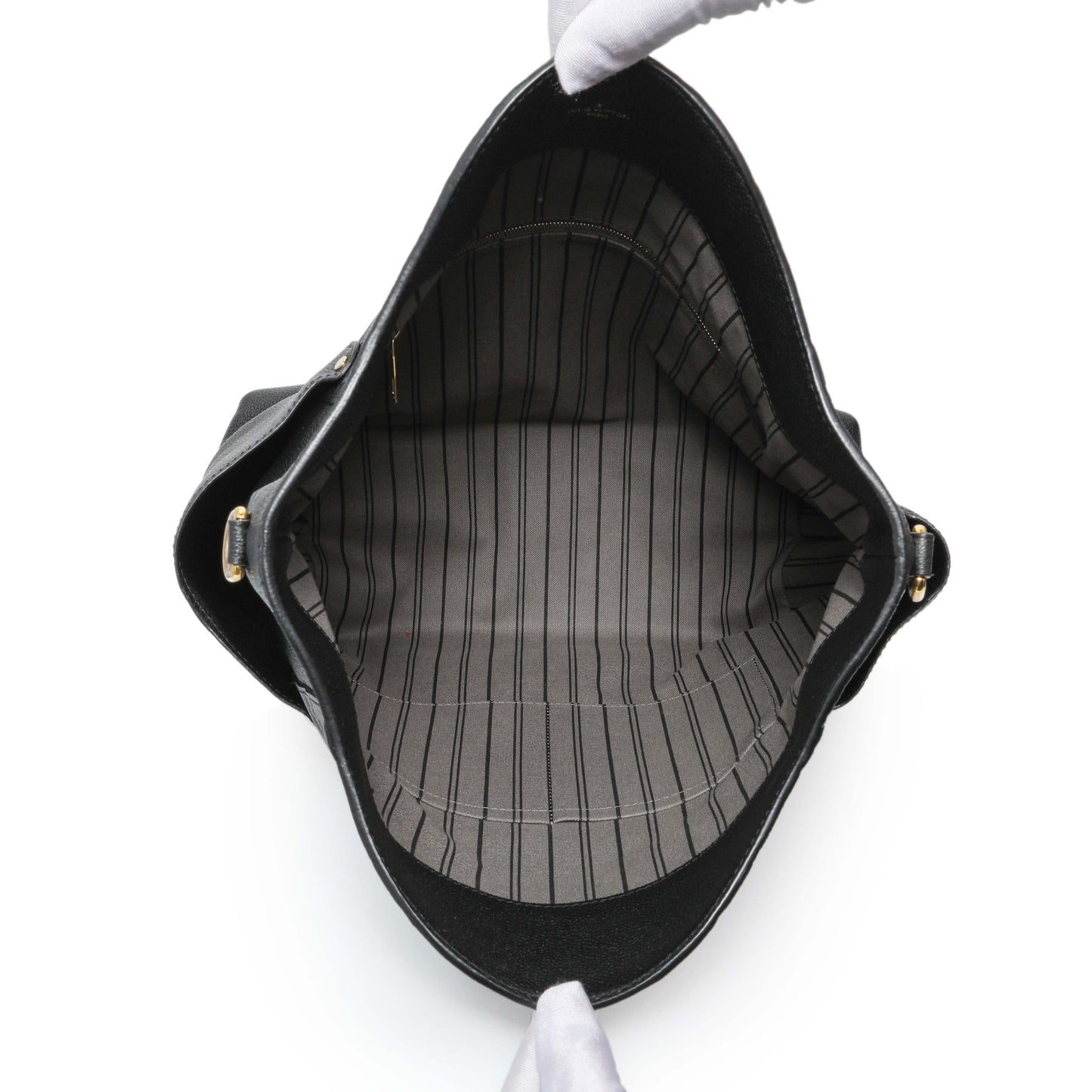 Exclusive Louis Vuitton Black Empreinte Bagatelle — Top View