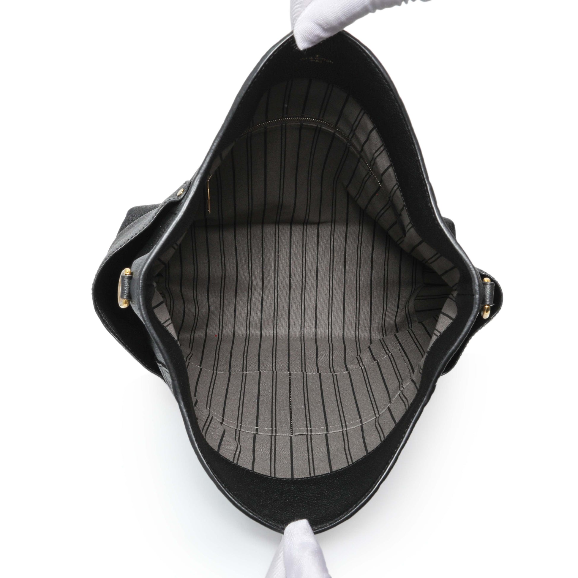 Exclusive Louis Vuitton Black Empreinte Bagatelle — Top View