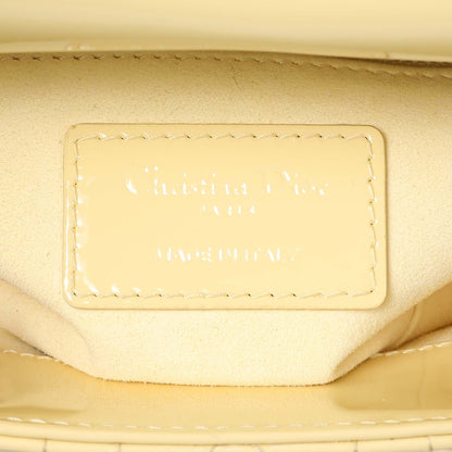 Exclusive Christian Dior Yellow Patent Cannage Mini Lady Dior — Alternate View 9
