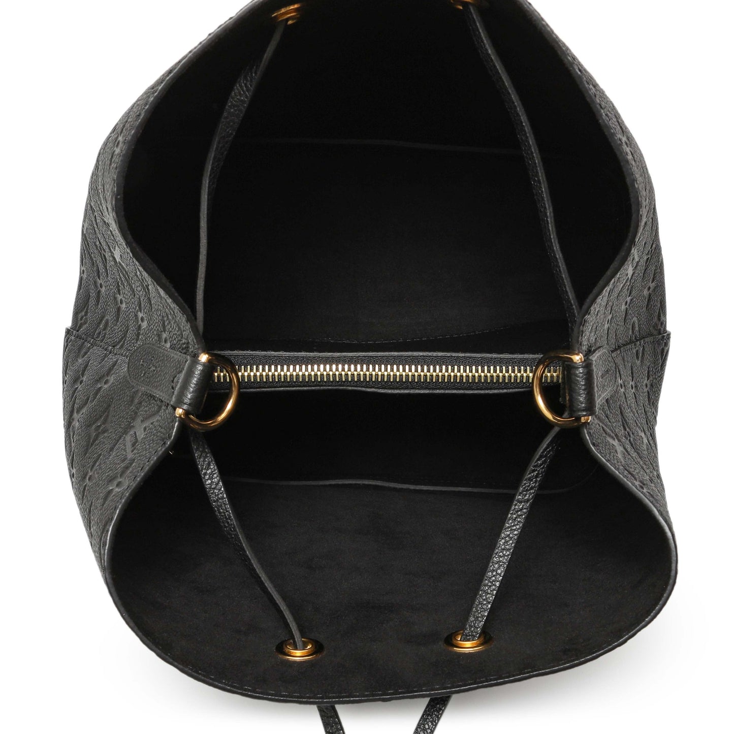 Exclusive Louis Vuitton Black Empreinte NeoNoe MM — Top View